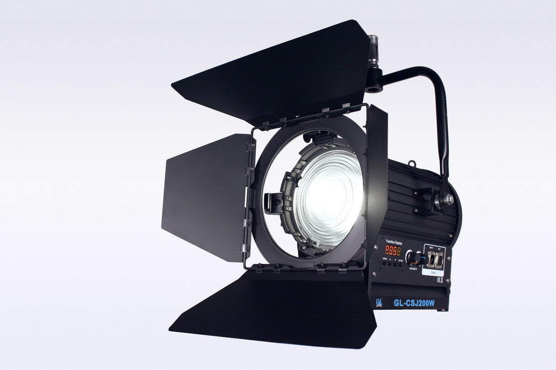 TV Studio Lights 200W LED Fresnel Stage Lighting Bi Color High TLCI/CRI With DMX Control supplier