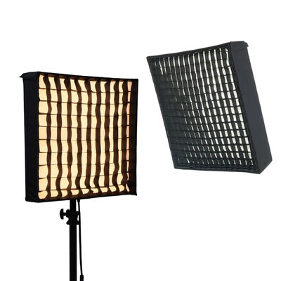 Portable Roll-up LED Light Adjustable Color Temperature 3200K-5600K Remote Control 200W Grid Softbox for Photography Live supplier