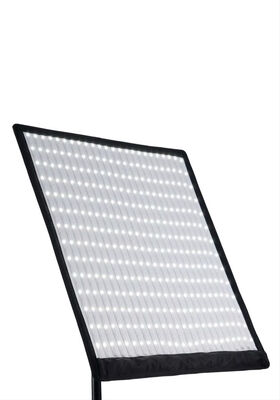 Portable Roll-up LED Light Adjustable Color Temperature 3200K-5600K Remote Control 200W Grid Softbox for Photography Live supplier