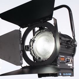 High Light Output 200W LED Fresnel Light Daylight Battery Powered for Film and Studio Lighting(Pole-Operated Yoke) supplier