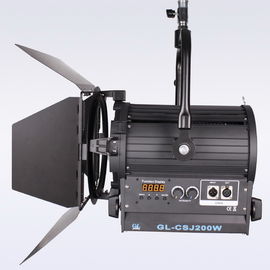 CRI 92 Film Lights 200W LED Fresnel Light Bi Color NO Fan for Professional Studio Lighting(Pole-Operated Yoke) supplier
